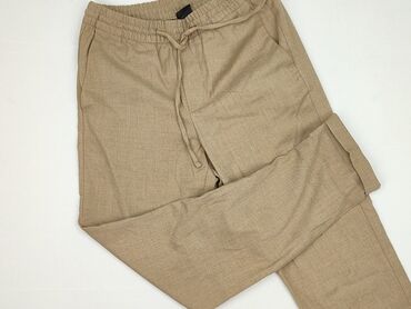 spodnie dresowe dla wysokich kobiet: Material trousers for women, H&M, size XS (EU 34)