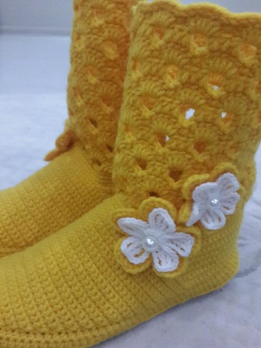 обувь корея: Домашние тапочки цвет - Желтый
