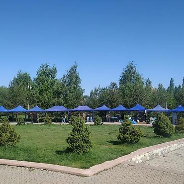 Садовые шатры: Шатры столы Цена за аренду: шатер 6×3 - 2000 сом шатер 4.5х3 - 1500 — 10