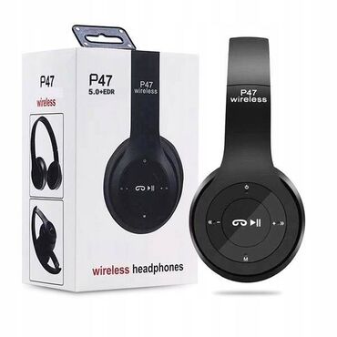 джойстики аксессуары: Bluetooth MP3 наушники Беспроводные наушники P47 с FM беспроводные