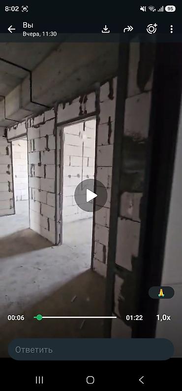 ихлас квартиры: 3 комнаты, 80 м², Таатан ТЦ, Элитка, 8 этаж, ПСО (под самоотделку) — 9