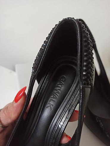 polovna oprema za grooming: Prelepe crne Catwalk salonke sa cirkonima - Br. 39 (gazište 25cm) — 10