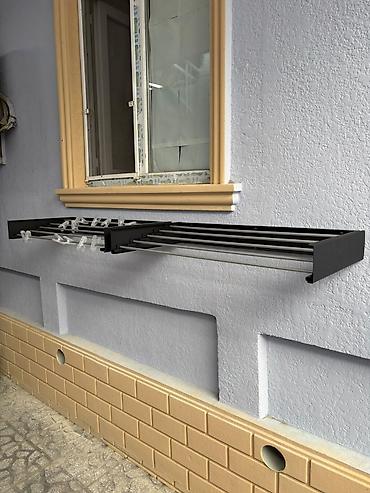 sanli bal: Divar və ya balkon üçün sürüşdürülə bilən paltarqurudan asqı - İkiqat — 2