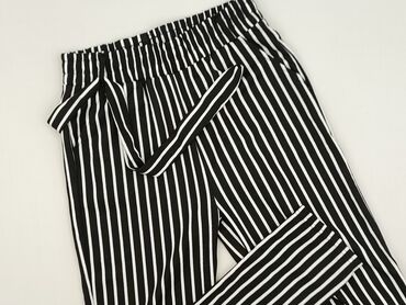 spodnie zebra h m: Material trousers for women, size S (EU 36)