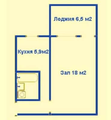 снять квартиру в частном секторе: 1 комната, 32 м², 104 серия, 2 этаж, Старый ремонт
