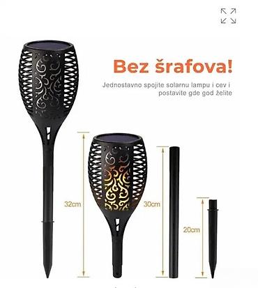 Baštenska rasveta: Solarna LED baštenska baklja – efekat treperave vatre - Dekorativna — 10