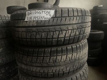 Шины: Шины 215 / 45 / R 17, Зима, Б/у, Пара, Легковые, Япония, Bridgestone