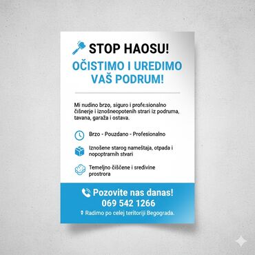 Usluge u domaćinstvu: Usluga: Čišćenje i raščišćavanje prostora – “Čisto & Brzo” Opis — 10