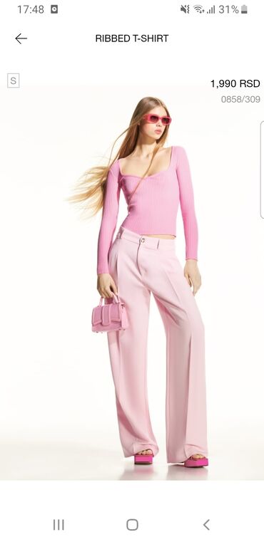svečane bluze i tunike: Zara, S (36), Polyester, Single-colored