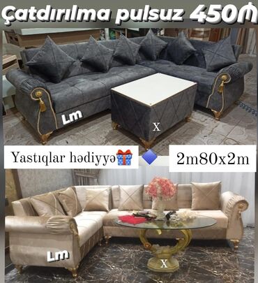 delloro mebel 990 azn: Künc divan