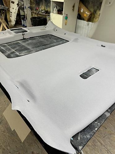 Работы по обшивке: Перетяжка потолка автомобиля и элементов потолочной обивки - Полный — 6