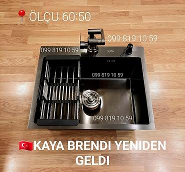 Santexnika: Yeni Kvadrat Mətbəx çanağı, Paslanmaz polad, Pulsuz çatdırılma — 5