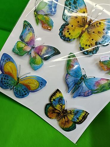 seed papilio: Бабочки наклейки для детского творчества в ассортименте🦋 Комплектация — 7