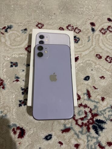 iphone 11 purple: IPhone 11, Б/у, 64 ГБ, Deep Purple, Зарядное устройство, 84 %