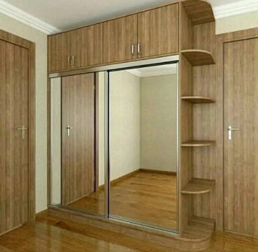 Sifarişlə dolablar: Düz dolab, Mətbəx üçün, Qonaq otağı üçün, Dəhliz üçün, Qarderob, Kupe, Korpuslu, 5 qapı — 7