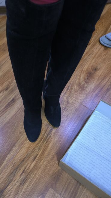 Сапоги: Сапоги, 36, Basconi, Б/у, цвет - Черный, Бесплатная доставка — 3