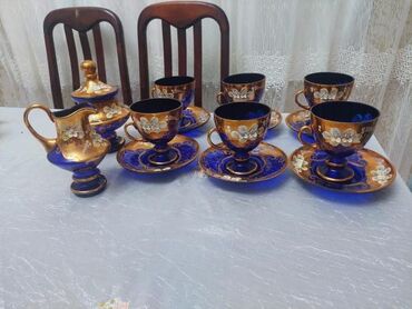 karaca bohemia crystal: Endirim olundu‼️Bogema cay desti. Cayniki yoxdur. Təmiz Çexoslavakiya