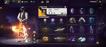 Значки: Аккаунт Free Fire - Ник: Royal (Русский), уровень 60 - UID: 9 - Ранг — 1