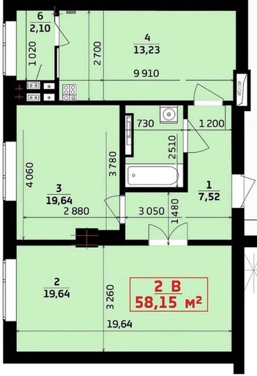 зеленый городок: 2 комнаты, 58 м², Элитка, 11 этаж, Евроремонт