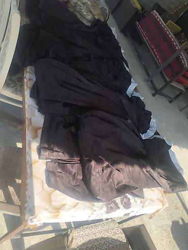 samdanlar ve saat: Bir ededi.50.m.Qaranlıq rəngli pərdə dəsti - Material: qalın, yumşaq — 3