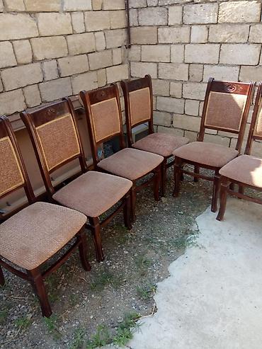 Mebel: İşlənmiş, Açılmayan, Oval masa, 6 stul — 2