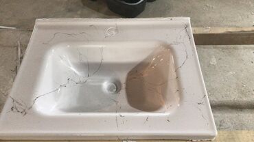 Çanaqlar, tülpanlar: Mərmər naxışlı tezgahüstü əl-üz yuma qabları - Material: parlaq — 5