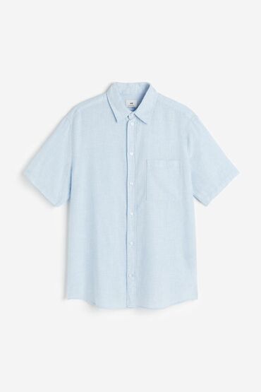 mili geyim: Рубашка H&M, XL (EU 42), цвет - Голубой