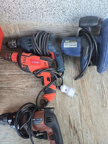 Elektrik alətləri dəsti – şnurla işləyən matkaplar və cilalayıcı