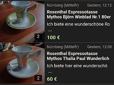 bicikl type 0: Solja espreso Rosenthal Mythos br.5 luksuzna kolekcionarska. Sve o — 3