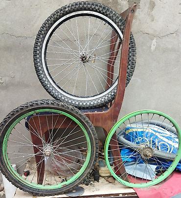 mtb velosipēdi: Velosiped təkər və rimi dəsti - Ölçü: 26" velosiped təkərləri (MTB — 1