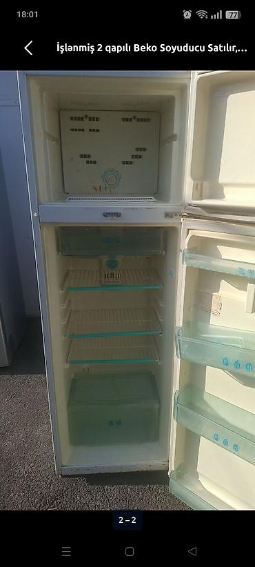 dispenser satilir: İşlənmiş 2 qapılı Stinol Soyuducu Satılır, rəng - Qırmızı, Dispenserli — 8