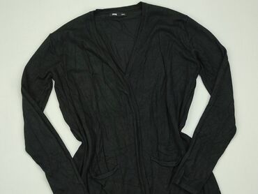 czarne bluzki w serek: Kardigan, SinSay, L, stan - Bardzo dobry