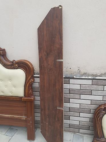 Çarpayılar: Klassik üslublu taxta çarpayı komplekti - Başlıq və ayaq ucu: Qoyu — 3