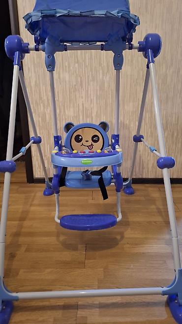 Yelləncəklər: Uşaq yelləncəyi – Brave Baby - Rəng: mavi - Növ: çərçivəli ev/yoltuar — 3