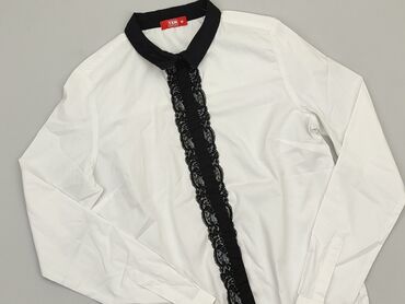 bluzka biała z kołnierzykiem: Bluzka M (EU 38), stan - Idealny
