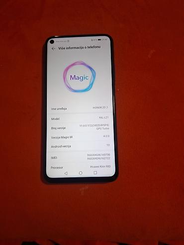 akcija tablet: HONOR 20 (model YAL-L21) – pametni telefon - Ekran: 6.26" IPS LCD — 4