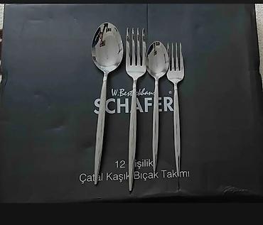 sviter: Schafer Solid 60 Parça qaşıq çəngəl dəstiSchafer qasiq desti 🌀 12 — 1