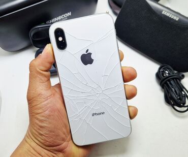 Apple iPhone: IPhone X, Б/у, 64 ГБ, Белый, Чехол, В рассрочку, 100 % — 8