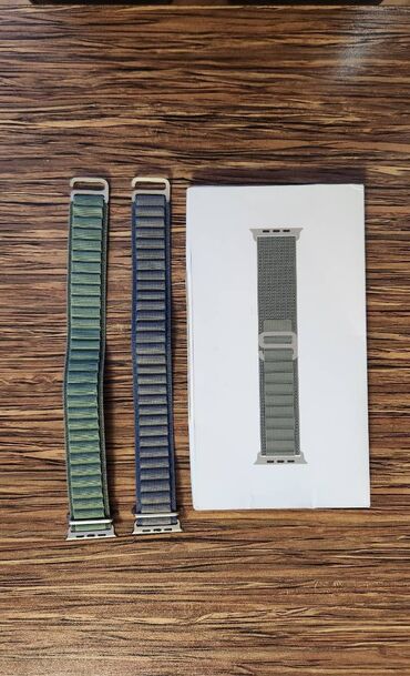 apple watc: Orijinal Apple Watch Ultra kəmərləri. Green Alpine Loop 49mm. Blue