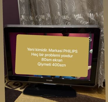 Televizorlar: İşlənmiş Televizor Philips 80" Ünvandan götürmə, Ödənişli çatdırılma