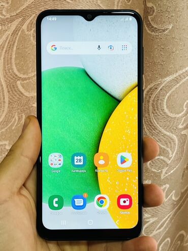 Samsung: Samsung Galaxy A03, Б/у, 32 ГБ, цвет - Черный, 2 SIM — 1