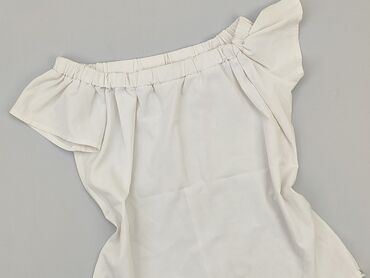 białe dzianinowe spodnie: Blouse, S (EU 36), condition - Good