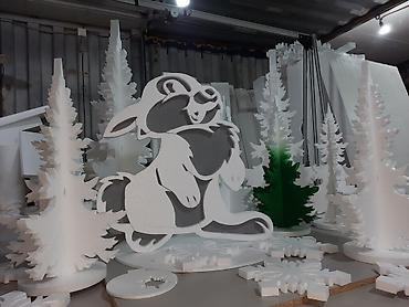 Изготовление рекламных конструкций: Фигурная резка пенопласта любого размера и сложности . Обемные — 12