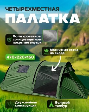палатка цена бишкек: Четырёхместная туристическая палатка с большим тамбуром Основные