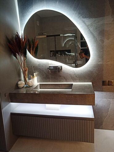 Sifarişlə mətbəx mebeli: Sifarişlə mətbəx dəsti, MDF, Kredit yoxdur — 21