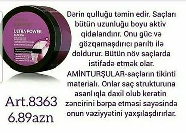 maşka: Sac ucun maskalar.Her biri muxtelif qiymetedir — 9