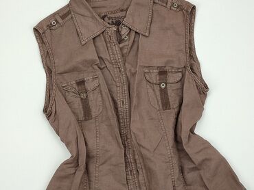 brązowa bluzki: Waistcoat, S (EU 36), condition - Good