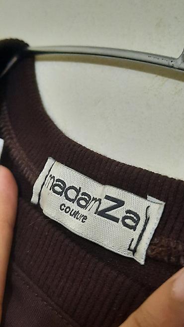 capa: 2 hissəli qısaqol dəst – qəhvəyi rəng - Brend: madamZa couture — 4