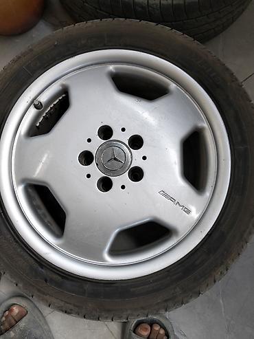 masin opel: Mercedes-Benz AMG diskləri və şinlər dəsti - Model: AMG 5 qol — 2