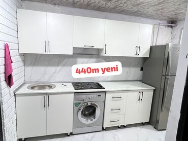Шкафы: Yeni mətbəxt mebeli 2metr 440m rəng seçimi sərbəs çatdirilma